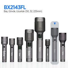 Bix Bx2143fl 24w Led 1100 Lümen Şarjlı Uzun Menzilli El Feneri Gri
