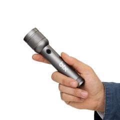 Bix Bx2186fl 3w Led Max. 910 Lümen Şarjlı Uzun Menzilli El Feneri Gri