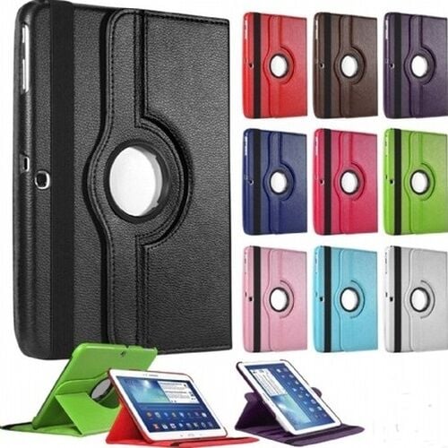 Galaxy Uyumlu Tab T560 360 Dönerli Tablet Kılıf Kırmızı