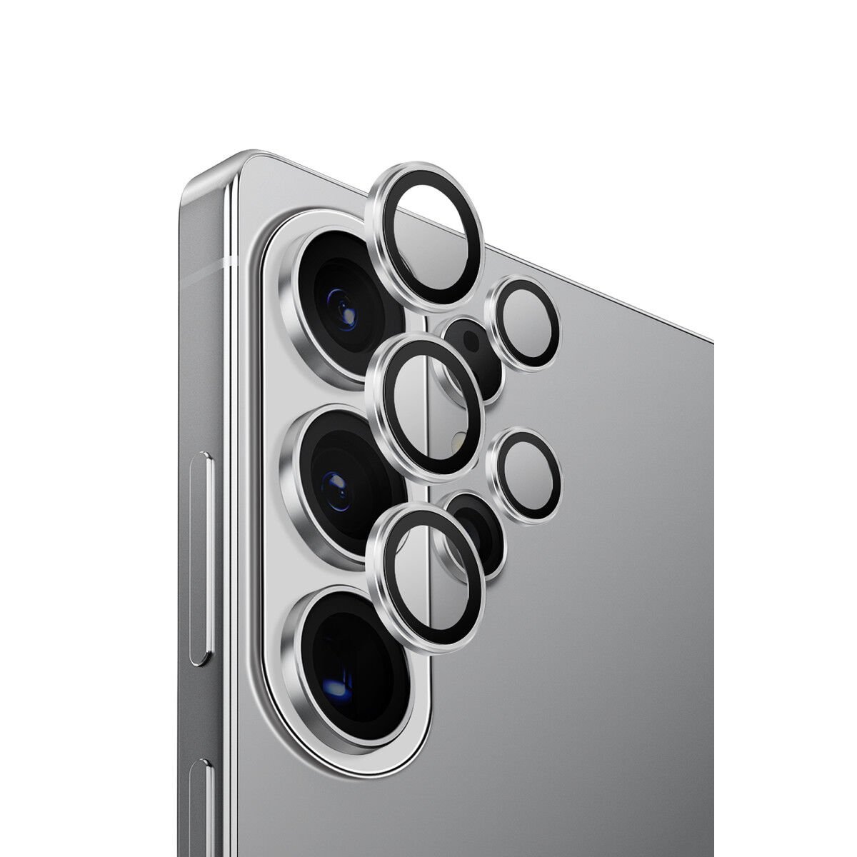 Uniq Samsung Galaxy S26 Ultra Optix Aluguard Kamera Lens Koruyucu Gümüş