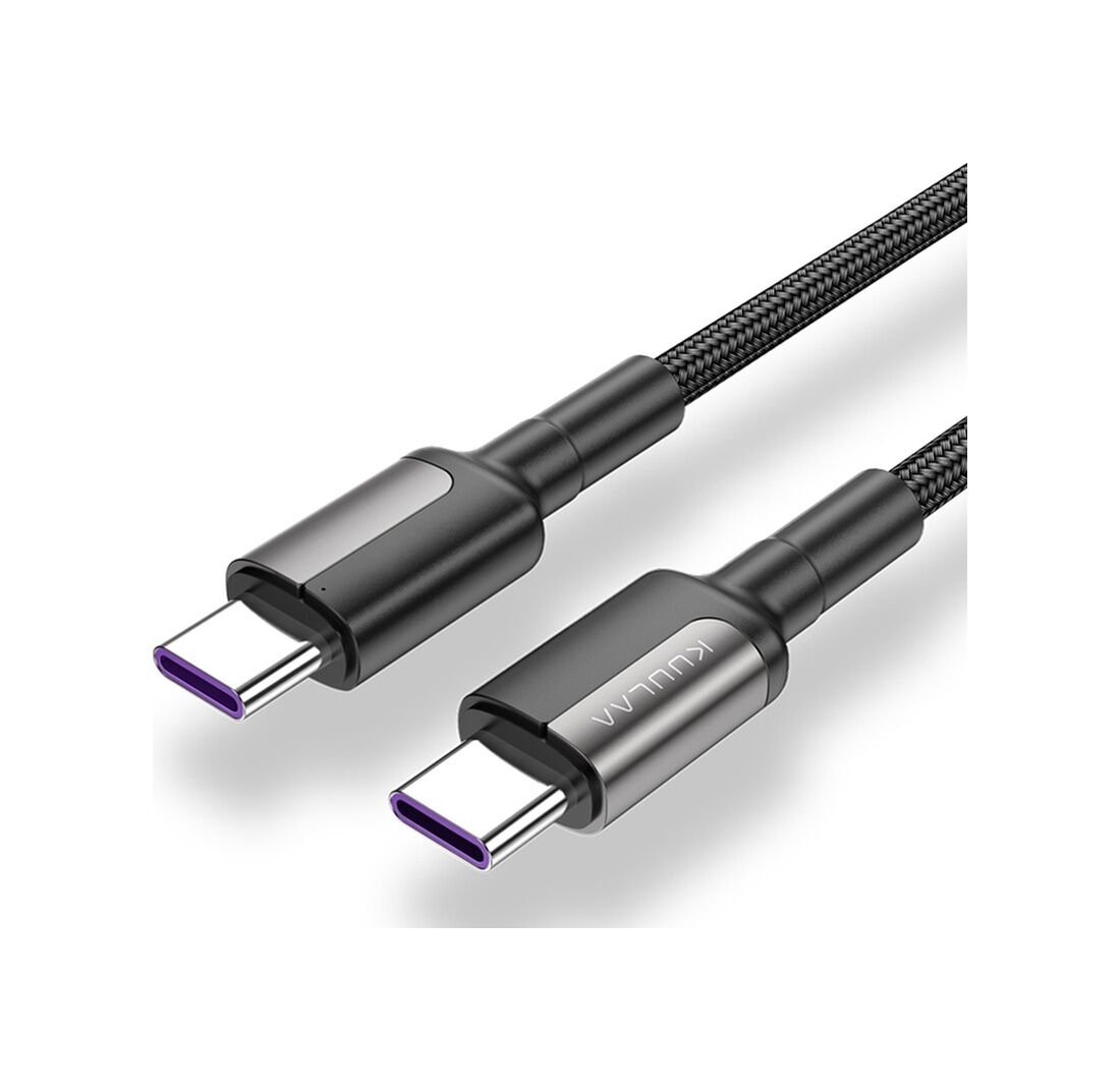 Cbtx Kuulaa Usb-C 60W Hızlı Şarj Veri Kablosu Gri