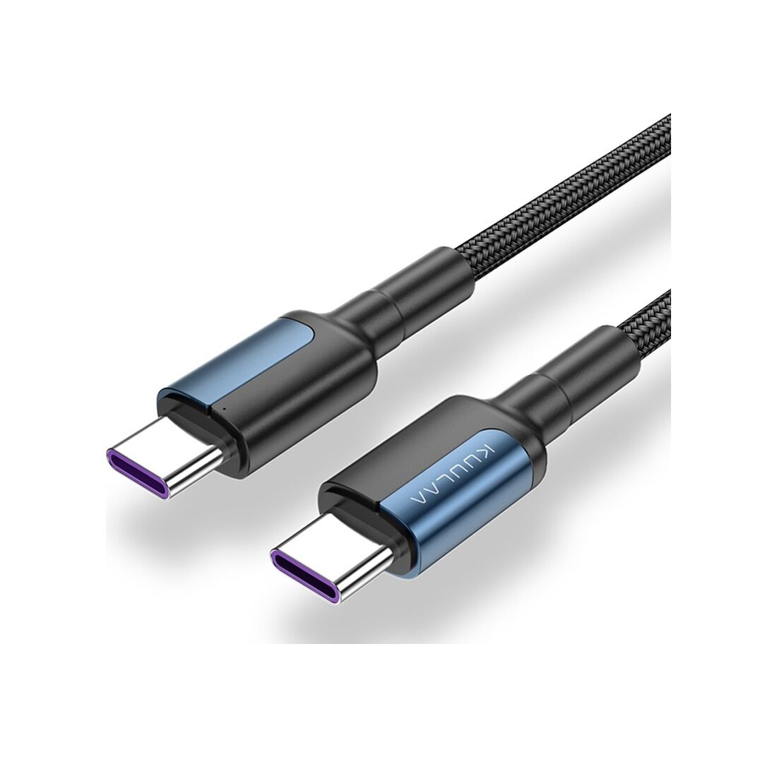 Cbtx Kuulaa Usb-C 60W Hızlı Şarj Veri Kablosu Mavi