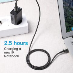 Cbtx Kuulaa Usb-C 60W Hızlı Şarj Veri Kablosu Mavi