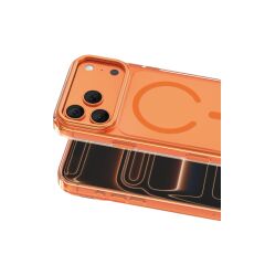 Keephone Apple iPhone 17 Pro Max Magicam Standlı Magsafe Kılıf Turuncu