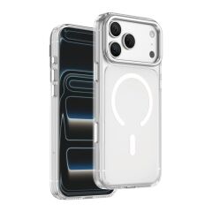 Keephone Apple iPhone 17 Pro Max Magicam Standlı Magsafe Kılıf Şeffaf