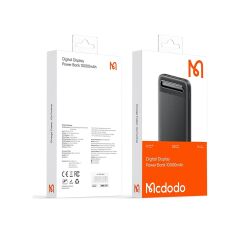 Mcdodo Mc-442 10000mah Powerbank Led Ekranlı 10.000 Mah Taşınabilir Şarj Cihazı Siyah