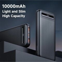 Mcdodo Mc-442 10000mah Powerbank Led Ekranlı 10.000 Mah Taşınabilir Şarj Cihazı Siyah