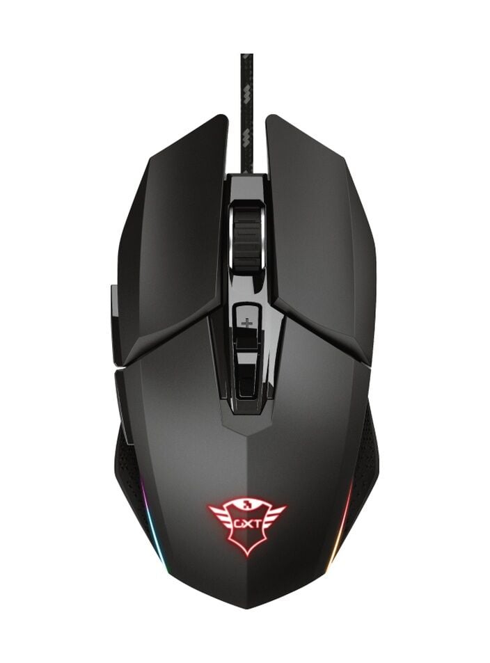 Trust 23645 GXT 950 Idon Kablolu RGB Optik Oyuncu Mouse Siyah