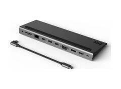 Bix BX12HB Type-C to HDMI VGA Display Port RJ45 3.5mm Aux Jack PD USB 3.0 Kart Okuyuculu Docking Station