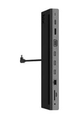 Bix BX12HB Type-C to HDMI VGA Display Port RJ45 3.5mm Aux Jack PD USB 3.0 Kart Okuyuculu Docking Station