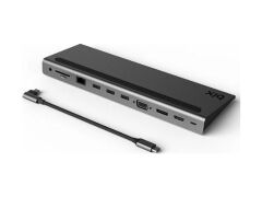 Bix BX12HB Type-C to HDMI VGA Display Port RJ45 3.5mm Aux Jack PD USB 3.0 Kart Okuyuculu Docking Station