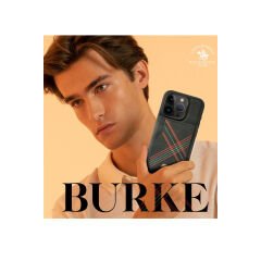 Santa Barbara Polo Racquet Club Apple iPhone 15 Pro Burke Manyetik Cüzdanlı Kılıf Siyah