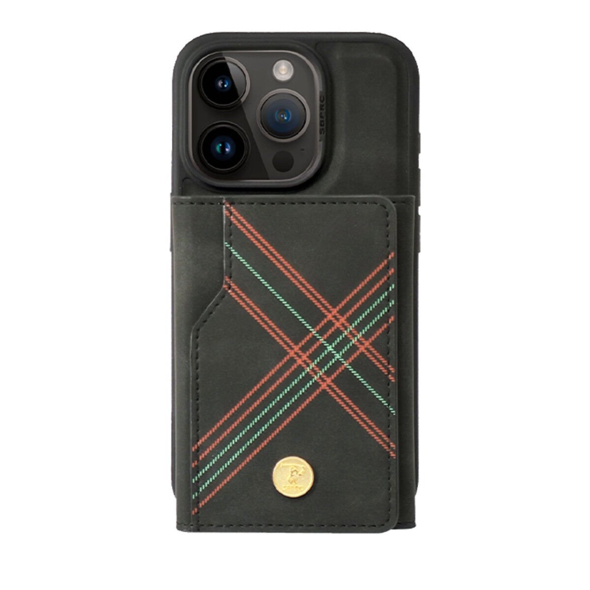 Santa Barbara Polo Racquet Club Apple iPhone 15 Pro Burke Manyetik Cüzdanlı Kılıf Siyah