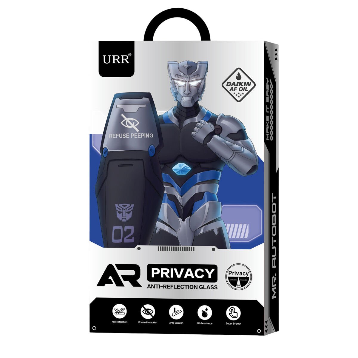 URR Apple iPhone 17 Pro Max 3D Anti Reflection AR Ultra Hayalet Cam Ekran Koruyucu