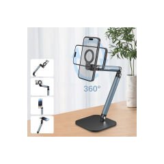 Earldom EH300 2in1 Ayarlanabilir Katlanabilir Masaüstü Manyetik Telefon Tutucu