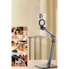 Earldom EH300 2in1 Ayarlanabilir Katlanabilir Masaüstü Manyetik Telefon Tutucu