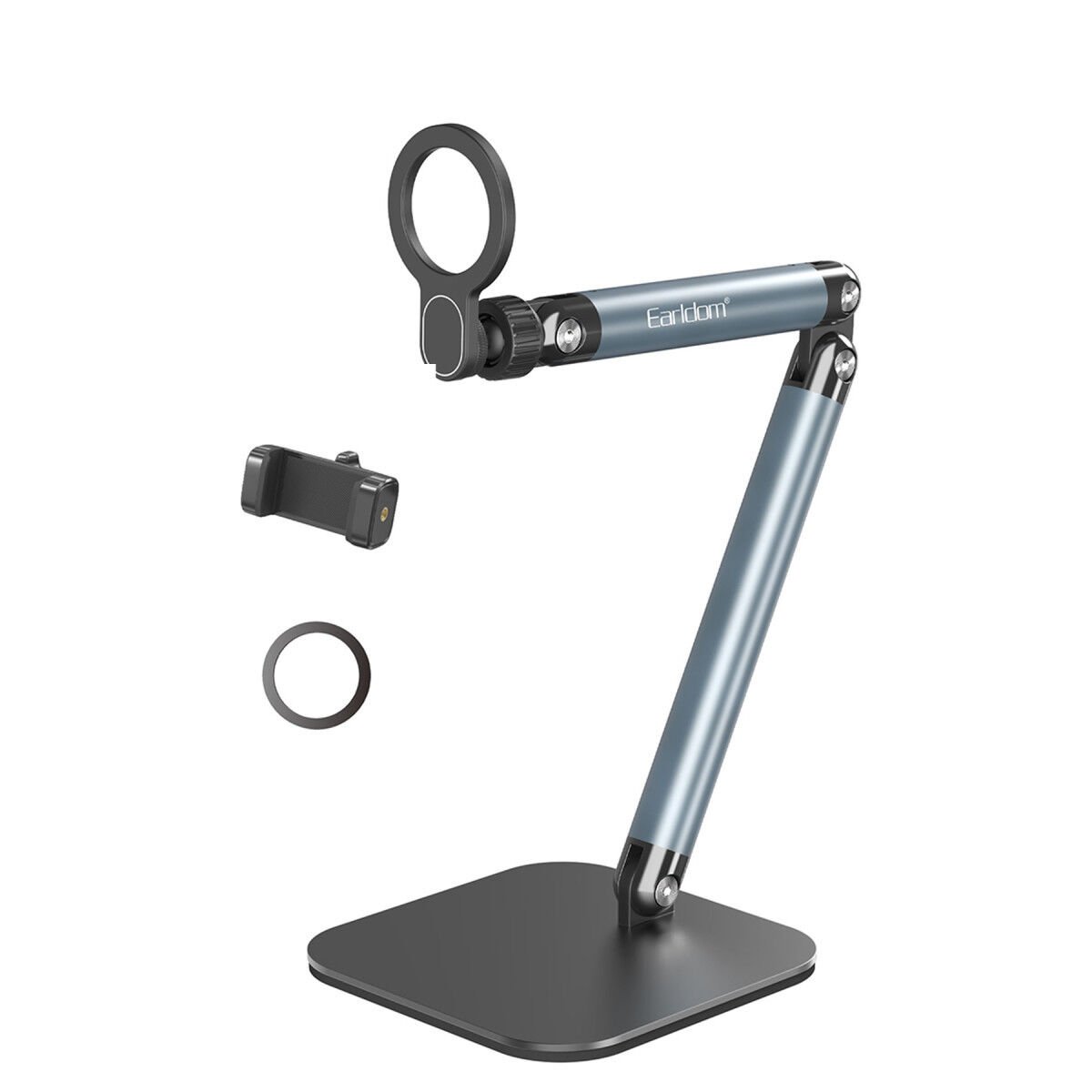 Earldom EH300 2in1 Ayarlanabilir Katlanabilir Masaüstü Manyetik Telefon Tutucu