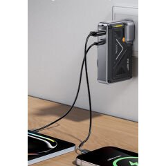 Yesido YP89 Akım Korumalı ve Stantlı 10.000 mAh 5in1 22.5W PD ve 15W Kablosuz Hızlı Şarj Destekli Magsafe Powerbank