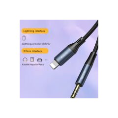 Yesido YAU35 Lightning to Aux Kablo 1M