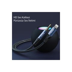 Yesido YAU35 Lightning to Aux Kablo 1M
