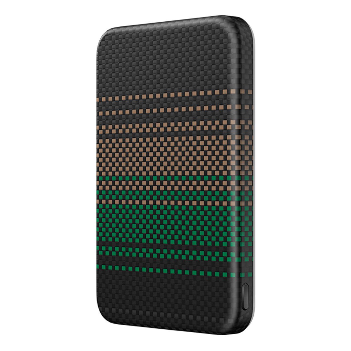 Keephone PB55 Kavos Kevlar 5.000 mAh 20W Type-C ve Semi Solid Destekli Powerbank Yeşil