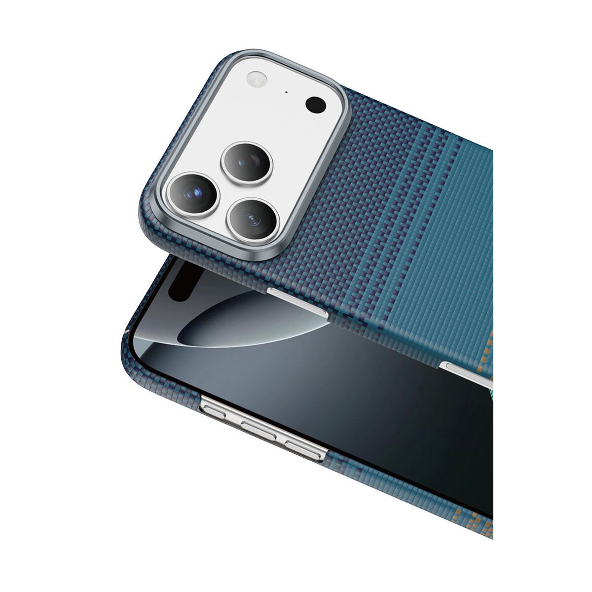 Keephone Apple iPhone 17 Pro Max Kevlar Seanova Magsafe Kılıf Mavi 