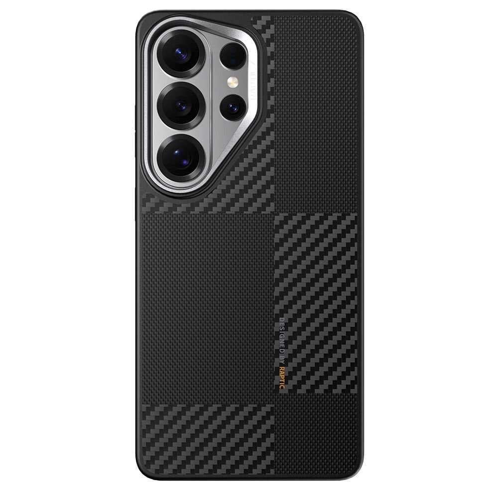 Galaxy S26 Ultra Kılıf M-safe Şarj Özellikli 600D Metal Kamera Çerçeveli Raptic Aramid Dual Serisi Kılıf