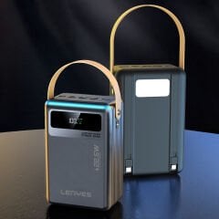 Lenyes PX892D LED Göstergeli Taşınabilir Askılı ve Led Işıklı Powerbank 22.5W 80.000mAh