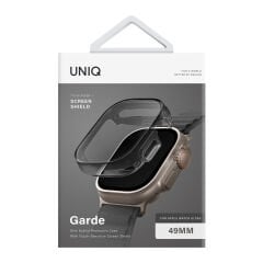 Uniq Apple Watch Ultra 49mm Garde Kasa Cam Ekran Koruyucu - Füme