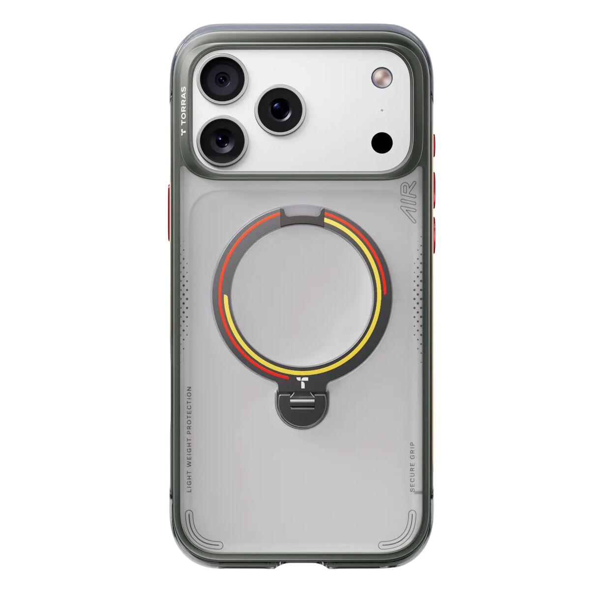 Torras Apple iPhone 17 Pro Max OStand Q3 Air World Cup Serisi Magsafe Kılıf - Iron
