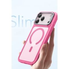 ESR Apple iPhone 17 Pro Max Classic Hybrid Magsafe Standlı Kapak - Frosted Pink