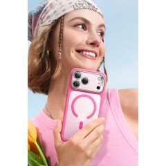 ESR Apple iPhone 17 Pro Max Classic Hybrid Magsafe Standlı Kapak - Frosted Pink
