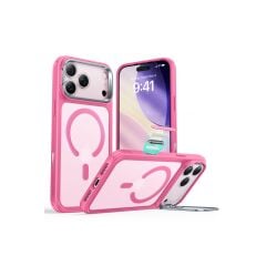ESR Apple iPhone 17 Pro Max Classic Hybrid Magsafe Standlı Kapak - Frosted Pink