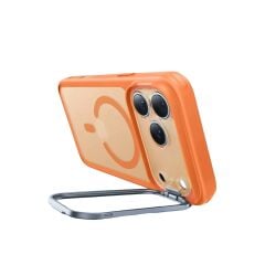 ESR Apple iPhone 17 Pro Max Classic Hybrid Magsafe Standlı Kapak - Frosted Orange
