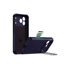 ESR Apple iPhone 17 Pro Max Cyber Tough Magsafe Stantlı Kapak Lacivert