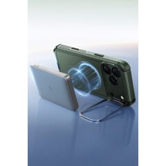 ESR Apple iPhone 17 Pro Max Cyber Tough Magsafe Stantlı Kapak Yeşil