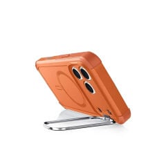 ESR Apple iPhone 17 Pro Max Cyber Tough Magsafe Stantlı Kapak Turuncu