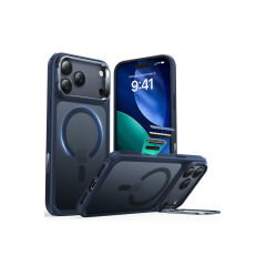 ESR Apple iPhone 17 Pro Max Classic Hybrid Magsafe Standlı Kapak - Mavi