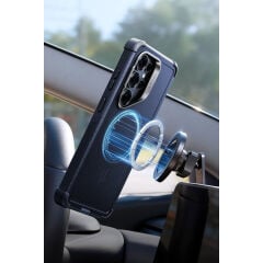 ESR Samsung Galaxy S26 Ultra Cyber Tough Magsafe Stantlı Kapak - Lacivert