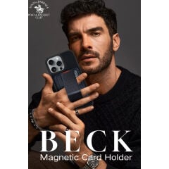 Santa Barbara Polo Racquet Club Beck Serisi Stant Özellikli Magsafe Kartlık Siyah