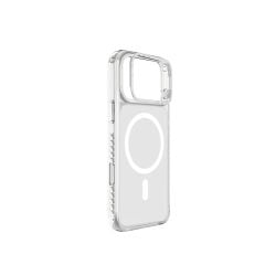 Apple iPhone 17 Pro Kılıf M-safe Şarj Özellikli Metal Kamera Çerçeveli Airbag Tasarımlı Lenyes CK221 Sert PC Kapak Şeffaf