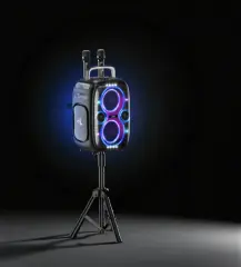 M427 Premium Çift Mikrofonlu 650W Ekstra Bas Bluetooth Hoparlör