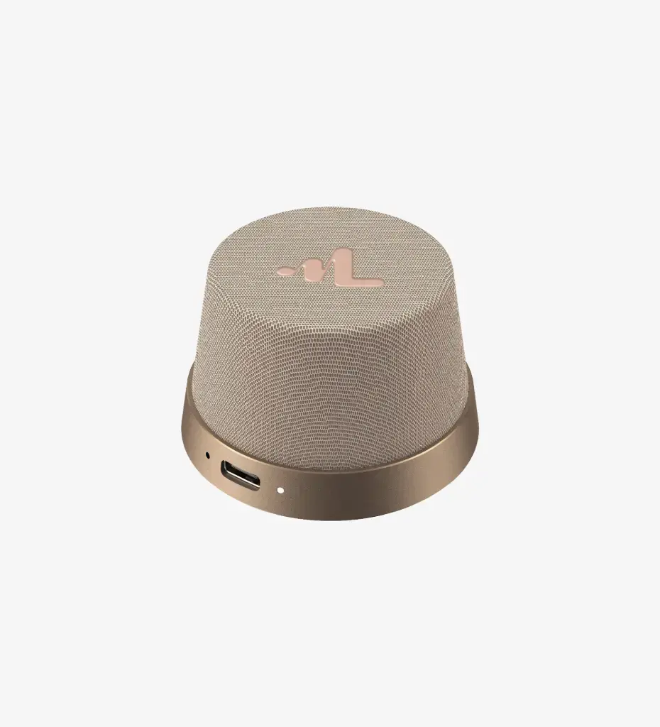 BM8 TWS Manyetik Mini Bluetooth Hoparlör Bej