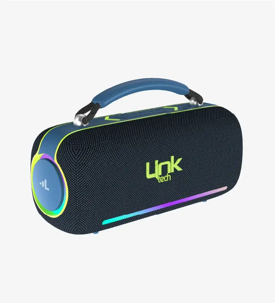 M418 Premium IPX6 Led Işıklı Bluetooth Hoparlör Mavi 