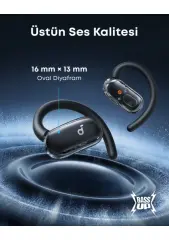 Anker Soundcore V40i Open-Ear Bluetooth Kulaklık - IP55 - 21 Saat Oynatma Süresi - Bluetooth 5.4 - Beyaz- A3878 (Anker Türkiye Garantili) Siyah
