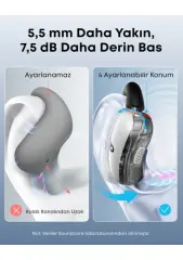 Anker Soundcore V40i Open-Ear Bluetooth Kulaklık - IP55 - 21 Saat Oynatma Süresi - Bluetooth 5.4 - Beyaz- A3878 (Anker Türkiye Garantili) Beyaz 