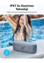 Anker Soundcore Motion 100 Bluetooth Hoparlör IPX7 Su Geçirmez 20W Mavi