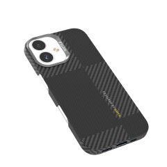 Apple iPhone 17 Kılıf M-safe Şarj Özellikli 600D Metal Kamera Çerçeveli Raptic Aramid Fiber Geotik Serisi Kılıf