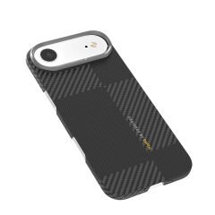 Apple iPhone 17 Air Kılıf M-safe Şarj Özellikli 600D Metal Kamera Çerçeveli Raptic Aramid Fiber Geotik Serisi Kılıf