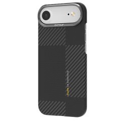 Apple iPhone 17 Air Kılıf M-safe Şarj Özellikli 600D Metal Kamera Çerçeveli Raptic Aramid Fiber Geotik Serisi Kılıf